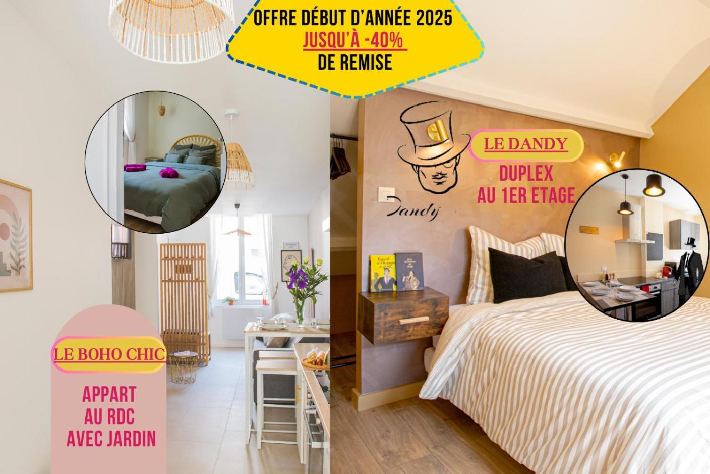 Ideal Pro & Couple - 2 Logements Theme Boho Chic Rdc & Dandy 1Er Etage - Quartier Calme - Jardin - Wifi Hd - Smart Tv - Parking Gratuit - Proche Centre & Transports - Ask Home Valenciennes Exterior foto